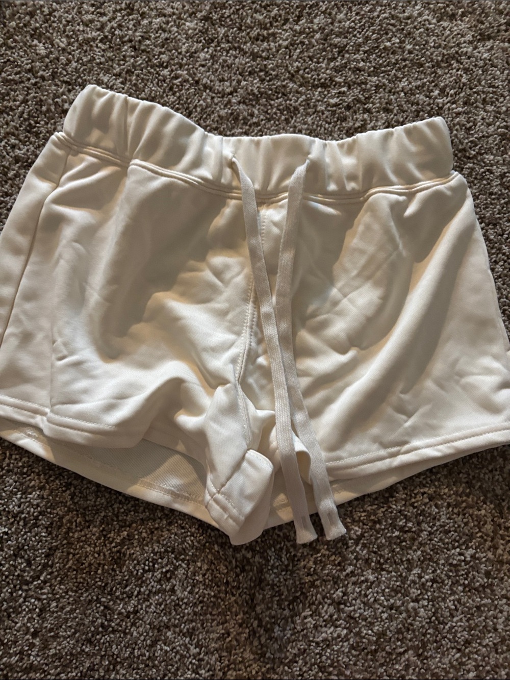 Amazon White Women's Athletic Drawstring Shorts